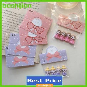 bashijian 100Pcs Foldable Packaging Paper Cards Bow Cards For Handmade Jewelry Retail Hang Tag Flowers Display Cardboard