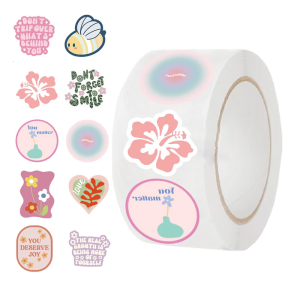 500 Đếm Phim Hoạt Hình nhãn dán niêm phong Dính Gói Nhãn nhãn dán hoa Cho Scrapbooking sổ nhật ký Bao Bì