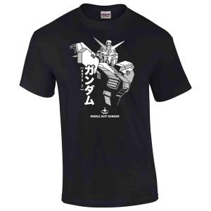 iGPrints Mobile Suit Gundam 3D Shadowed Design Japan Manga Mecha Anime Shirt TShirt T-Shirt (Black)