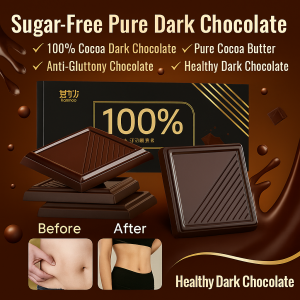 Special Sugar-Free Couple Chocolate Health Highend Pure Cocoa Butter Dark Chocolate Russian Flavor Dark Chocolate  Enhances Sensation Pleasure 特制无蔗糖情侣巧克力