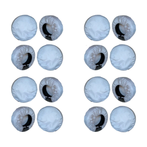 Fade Resistant Truck Tire Protectors Shield For 21-32 Inch Wheels Silver Anti Scratch Oxford Flocking Material Universal