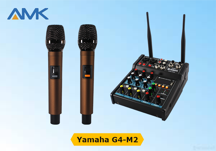 Yamaha G4M2 Mixer 4 Channel USB/BLUETOOTH with 2pcs Wireless