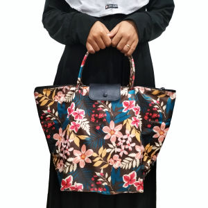 Tas lipat motif jumbo tas belanja wanita traveling waterproof shopping bag cewek souvenir pernikahan