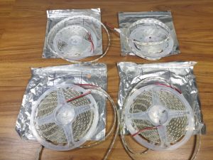 Led dây dán 12v cuộn 5m AS Trắng/Vàng nắng có hoặc không bọc Silicon