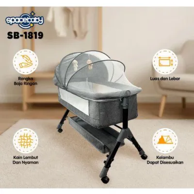 SPACE BABY TEMPAT TIDUR RANJANG BAYI BABY BOX SB 1822 SB1820 BABY SIDE BED