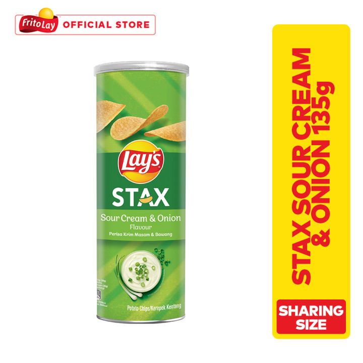 Lay's Stax Sour Cream & Onion 135g | Lazada PH