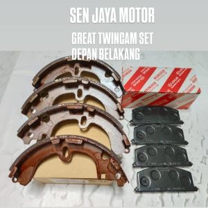 BRAKE PAD BRAKE SHOE GREAT COROLLA KAMPAS REM SET DEPAN BELAKANG GREAT COROLLA