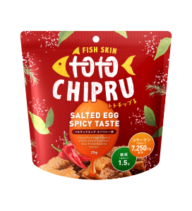 Fish Skin Snack 25g - Salted Egg Taste Spicy Taste CheeseTaste Curry Taste Wasabi Taste