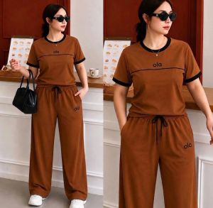 TRENDING ALO TERNO PANTS HIGH-QUALITY SIZE FIT MEDIUM UP TO 2XL FRAME Womens Clothing Sets & Coordinates Drawstring Waist