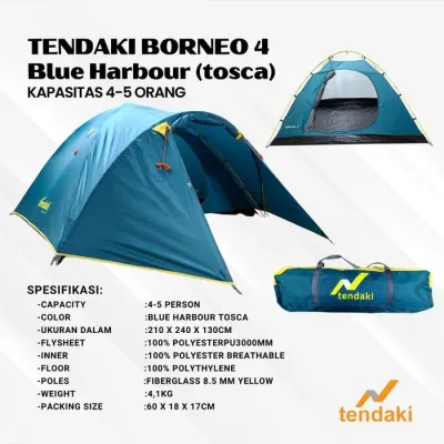 TENDA BIGDOME 6 PRO TENDAKI DOUBLE LAYER TENDA OUTDOOR TENDA CAMPING-HikeZone