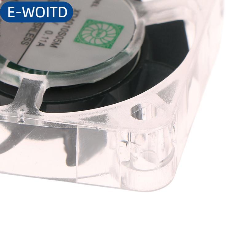 E-WOITD 40x40x10 mét 4010 DC 5V 0.11a không chổi than người hâm mộ với màu xanh LED ánh sáng cho tản nhiệt Cooler làm mát tản nhiệt cho 3D bộ phận máy in Fan