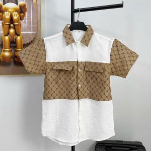 Áo sơ mi nam tay ngắn chất đũi hàn quốc mềm mịn phối họa tiết mẫu mới 2 màu cao cấp