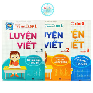 Bộ 3 cuốn Luyện Viết - Hành trang giúp bé tự tin vào lớp 1 (4-6 tuổi) - Quyển 123 và Bộ 3 Cuốn