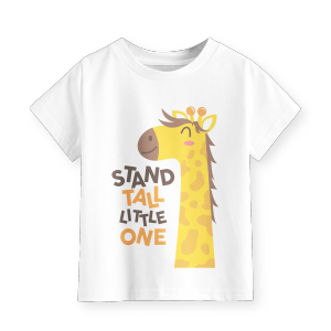 Kaos Terbaru Anak Laki-Laki Perempuan Motif Stand Tall Jerapah