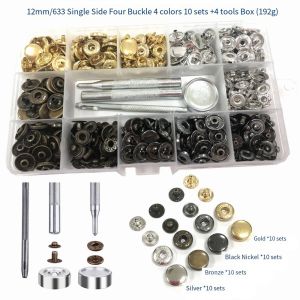 40/80 Set Kancing Jepret Besi Dan Alat Pasang Kancing Snap Button - Hemat Waktu Dan Praktis Untuk Pemasangan Kancing