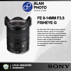 Sony FE 8-14mm F3.5 Fisheye G Lens [SEL814G] | Sony Singapore Warranty