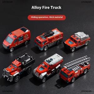 [COD] yixiayun 6pcs set Educational Toys Alloy Plastic Engineering Truck Car Construction Model Vehicle Loader Tractor Excavator For Kid Gifts