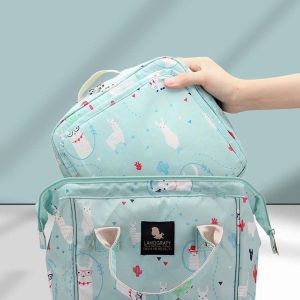 A4QUT นุ่มนวล กระเป๋าเก็บผ้าอ้อม ความจุขนาดใหญ่ หนาขึ้น กระเป๋าแขวนรถเข็นเด็ก การ์ตูน แบบหลายชั้น กระเป๋าแต่งหน้า ผู้หญิง