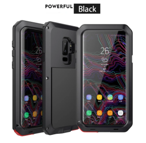 Ốp điện thoại cho Samsung giáp kim loại R-Just vỏ bảo vệ chịu lực Galaxy S24 S23 S22 S21 FE S20 S10 S9 S8 Note 10 Plus 20 nắp bình kim loại siêu 360
