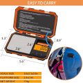 Digital Gram Scale,200g/0.01g Pocket ElectronicSmart Scale for Powder,Coins,Jewelry,Herbs,Food,6 Units,LCD Display,Tare,Auto Off,with 50g Calibration Weight. 