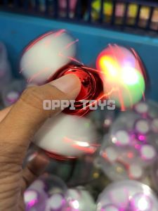 Fidget Spinner Lampu LED Putar Mainan Anti Stres Glow Spiner Cahaya Anak Dewasa – Spinner LED