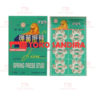 36 pcs Kancing Jepret 999/kancing cetet Spring 999 Press Stund 8mm/kancing ceplek/alat jahit/kebutuhan menjahit/toko perlengkapan menjahit/asesoris menjahit
