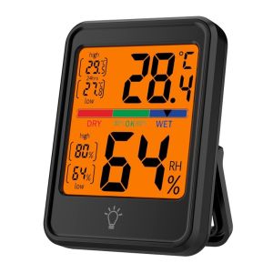 WELLNOW ic Temperature Humidity Meter Desktop Use Accurate Indoor Hygrometer Portable Wall Mount Humidity Monitor Home Office