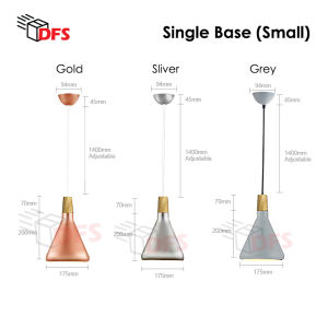 DFS LED LIGHT/Rose Gold Pendant/Hanging/Dining Light Wood Type SG Local Seller (Free Bulb)