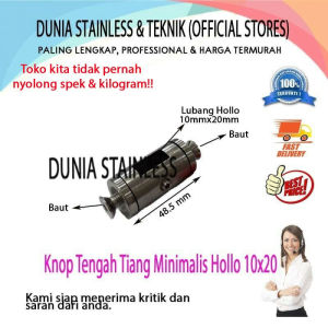 Knop Tengah Tiang Minimalis Hollo 10mmx20mm