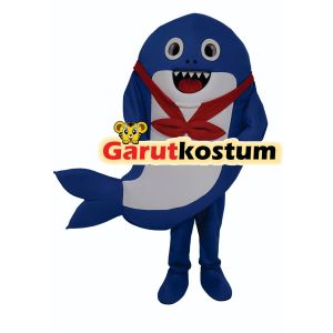 kostum maskot badut shark ikan hiu setelan lucu karnaval