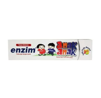 Enzim Pasta Gigi Anak 63gr & 42gr - Strawberry Orange Buble Gum Tutty