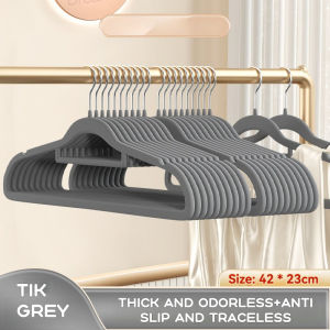 Flocking Hangers Anti-Slip & No Mark No More Clothes Fall! 4 Colors | SG