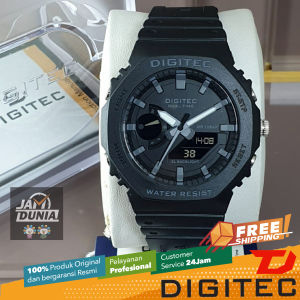 DIGITEC ORIGINAL - DIGITEC DA-2119 THAB DG 2119 DIGITEC 2119 DA2119THAB - Men LA - Resin - Hitam - Diameter 45 CM - Jamdunia / Jam dunia JD18  Jam Tangan Pria Jam Pria Jam Anti Air Jam Digital Analog # DEL01