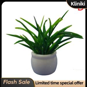 [Kliniki] 1:12 Dollhouse Miniature Green Plant In Pot Furniture Home Decor Accessories