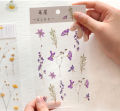 Sticker hoa lá Vintage trang trí, miếng nhán dãn hình hoa lá dán sổ, điện thoại, thiệp handmade. 
