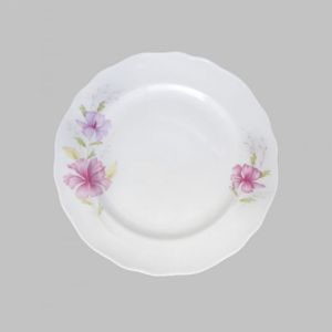 Đĩa Sứ Nông Hoa Tím Hàng Nhập Khẩu Cao Cấp