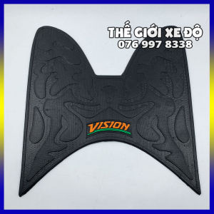 Thảm lót sàn Vision 2014 - 2015 - 2016 - 2017 - 2018 - 2019 - 2020 tấm để chân xe Vision cao su inox