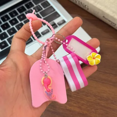 WAPKTY Colorful Swimming Pool Keychain Floatable Lightweight Floating Keychain Portable Durable Swim Key Ring Swimming Pool