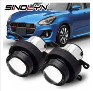 Sinolyn Fog Light for Suzuki Jimny/Swift/Grand Vitara/Sx4 Tuning 2.5 inch Bi-xenon Lenses Driving Lamp Bifocal Spotlight Waterproof H11 H8 H9 HID LED Bulb Car Lights Accessories