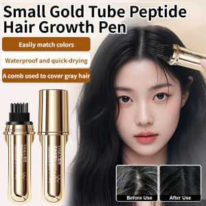 Hair Coloring Pen Fine Comb Brush Head Hair Colorant Long-lasting Color Metal Tube Body High-end Atmosphere