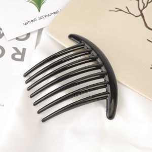 Salime 5 7 Teeth Plastic Hair Clip For Women Vintage Creative Headwear Black Hair Combs Magic Hair Comb Hair Clips Korean Styling Tools