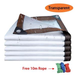 Big Size Thickened Transparent tarp waterproof 100% multiple size (1x3m to 6x8m) High quality trapal
