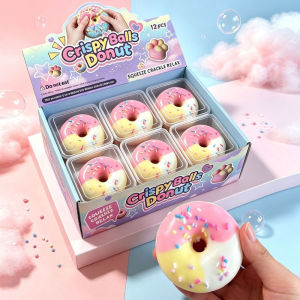 Crispy Donut Squeezable Fun Slow Rebound Stress Relief Toy Portable Comfortable Sensory Stress Stick Office