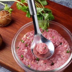 Thìa Nặn Thịt Viên Làm Mọc Nĩa Nặn Mọc Có Móc Chất Liệu Inox Không Gỉ
