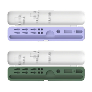 Secure Protective Case For Pencil 1/2/3 Styluses Pen Holder Box with Shockproof Silicone Liner And Accessory Storage