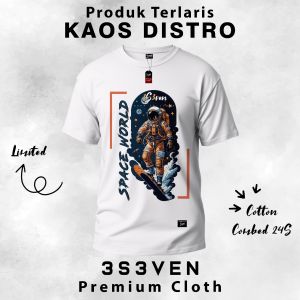 T-shirt Baju Kaos Distro Premium Pria Dewasa reguler cotton 24 S -  3S3ven Clothing Official
