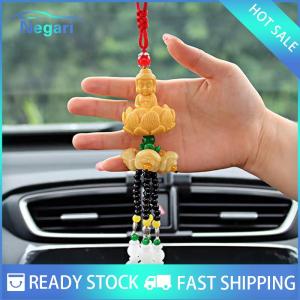 NG Motor✨ COD ✨ Car Car Pendant Out Of The Buddha And Into The Safe Chinese Style Resin Car Interior Pendant Pixiu Rearview Mirror Pendant