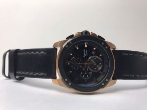 (BISA COD) JAM ALEXANDRE CHRISTIE 6595MC LEATHER JAM TANGAN PRIA