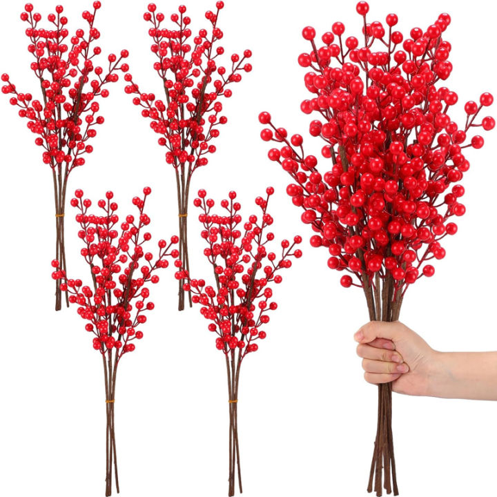 1Pcs Christmas Berry Stems Berry Picks Artificial Christmas Picks