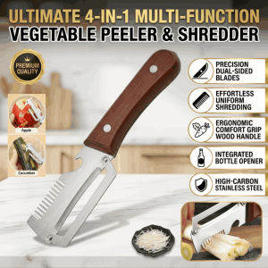 Stainless Steel Peeler Bottle Opener Kitchen Vegetable Fruit Peeling Tool Ultra-Sharp Multi-Effect Slicer for Potato Apple and Sugarcane